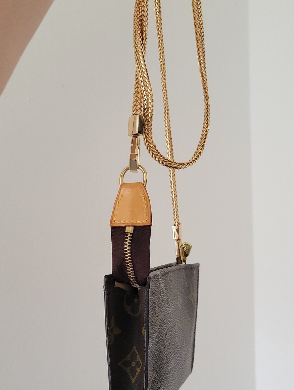 Authentic Louis Vuitton Brown Monogram Pouch - Picture 8 of 15